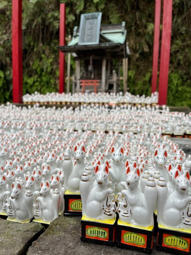 Tempio giappone volpi