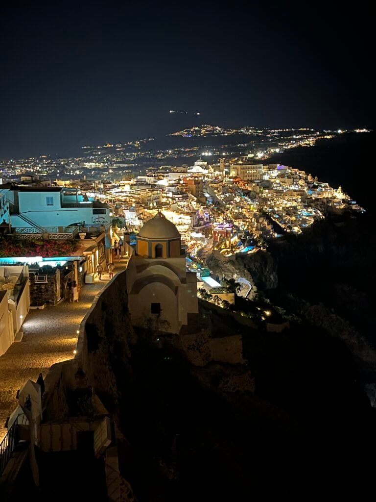 fira di sera, santorini