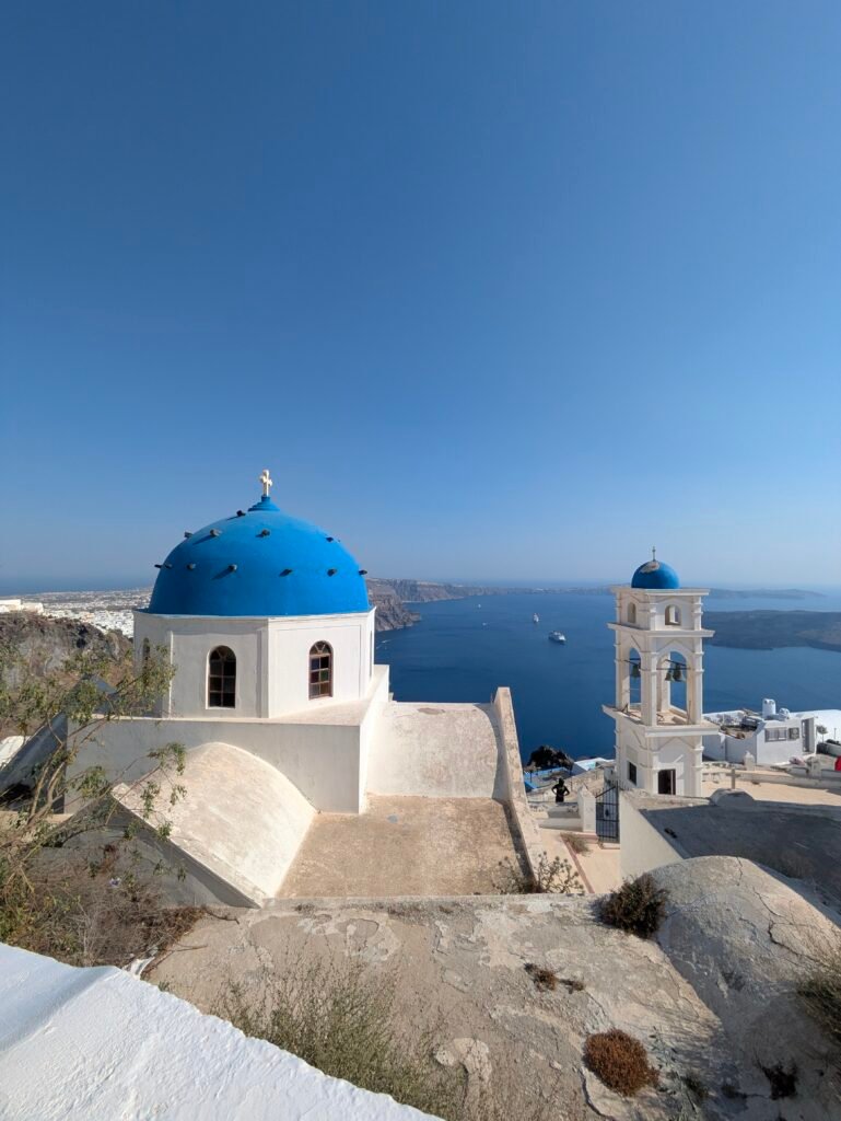 imerovigli, cupola blu, santorini