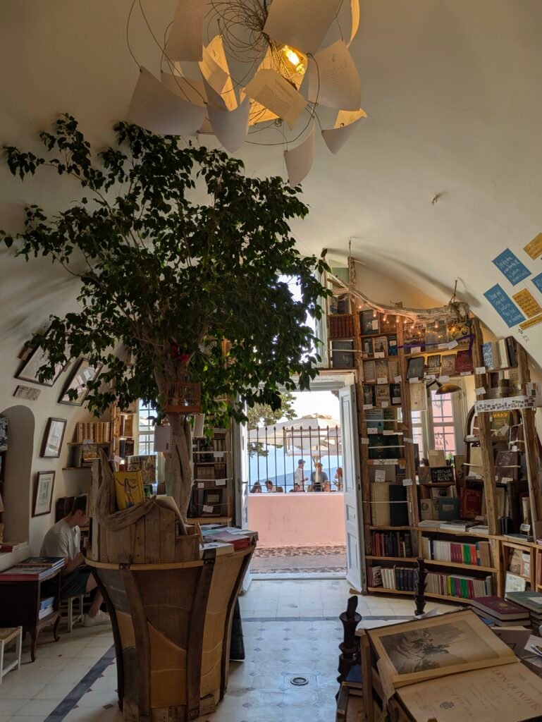 imerovigli, libreria, santorini