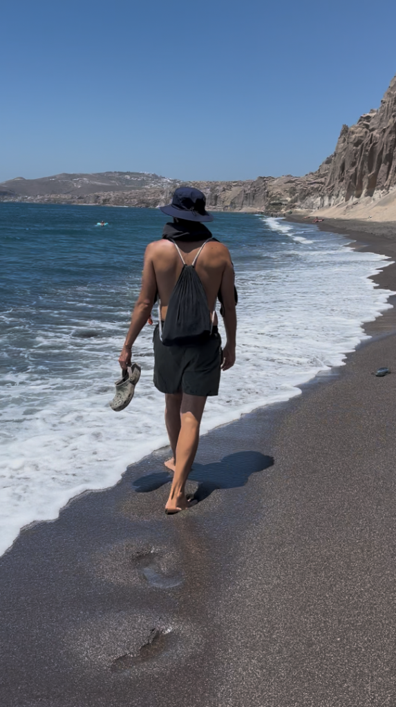 spiaggi di eros, santorini