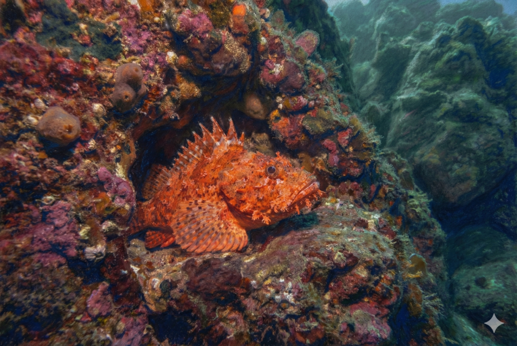 disegno di scorfano, milos